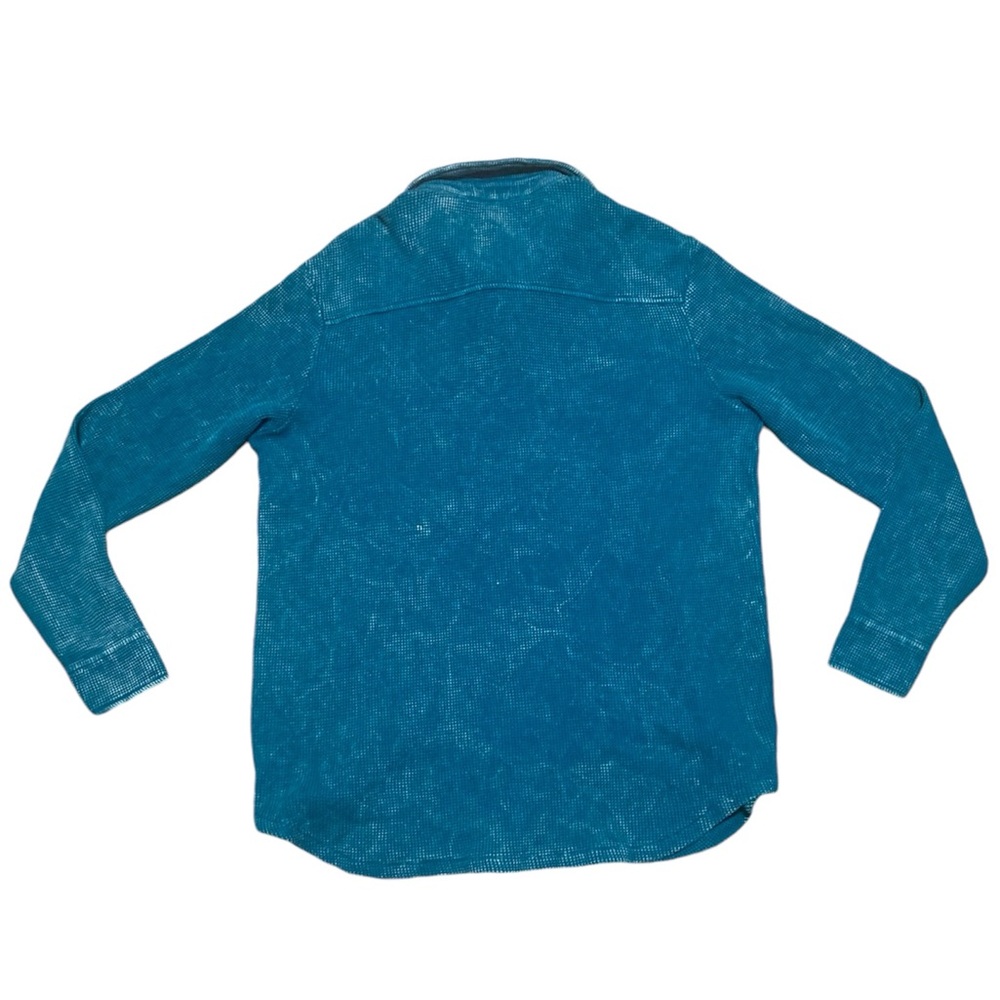 NWT CHRLDR Lauren Oversized Waffle Knit Button Down - Picture 2 of 9